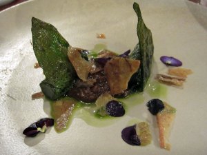 Kohlrabi baked in salt, parsley, chicken offal, bristly ox tongue