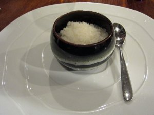 Fig and malted cream, Williams pear ice