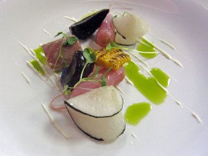 John Campbell Pop Up at The Pass - Eel with Beetroot, Corn, Maple and Radish