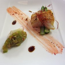 John Campbell Pop Up at The Pass - Pollack with Miso, Cucumber, Cashew and Turnip